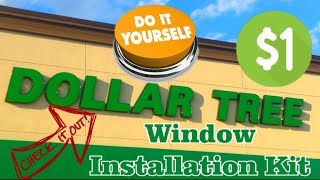 ❄️DIY Dollar Tree Window Insulation Kit winterize your home ❄️Tool Bench SHOWVLOX [upl. by Ahsitra]