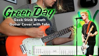 Green Day  Geek stink breath  Guitar cover with tabs [upl. by Atiker]