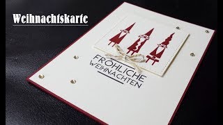 Weihnachtskarte  Fröhliche Weihnachten  CreativeDepot  Tutorial [upl. by Sutphin]