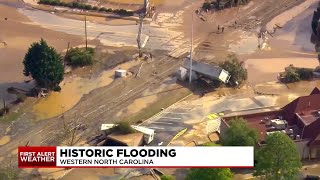 Historic flooding in western North Carolina [upl. by Tound577]