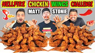 MATT STONIES RECORD BROKEN  SPICY HELLFIRE CHICKEN WINGS CHALLENGE DESTROYED  NEW RECORD Ep315 [upl. by Ennyrb]