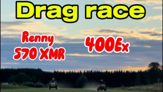 Canam rennegade XMR 570 vs my Honda 400Ex drag race…i’m very surprised [upl. by Toddie]