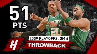 Ray Allen CRAZY Full Game 6 Highlights vs Bulls 2009 NBA Playoffs  51 Points 9 Threes [upl. by Hardwick232]