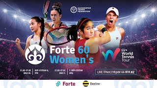 🎾Forte 60 Women’s  SGL R32 Diana MARCINKEVICA LAT vs Eva LYS GER 23022022 [upl. by Eiliah]