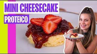 CHEESECAKE LOW CARB E PROTEICA EM 3 MINUTOS [upl. by Bibah]