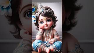 Bajao dhol swagat mai cut ❤️🌹 little Krishna 😘 😘 😘 😘 ❤️ 🌹 HD short video  Radha Rani [upl. by Arac]