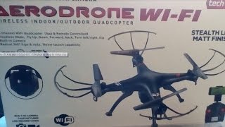 Aerodrone WiFi from Tech Toyz unboxing Review 1st thoughts [upl. by Houlberg]