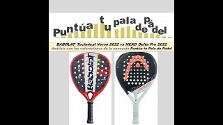 BABOLAT Technical Veron 2022 vs HEAD Delta Pro 2022 [upl. by Milburr]