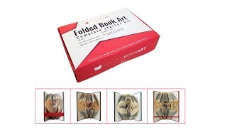 Folded Book Art Complete Starter kit product video [upl. by Nylleoj]