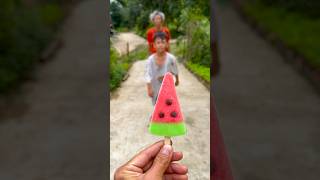 Kind grandpa eats watermelon ice cream 🍧 watermelon ice cream 🍓 beautiful shorts [upl. by Chicoine635]