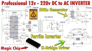 How to Make a 12v to 220v DC to AC Inverter like a Professional [upl. by Nilauqcaj]