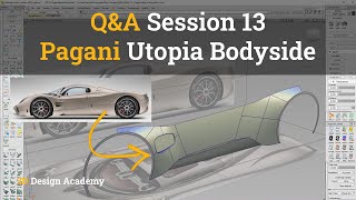 Autodesk Alias Tutorials I QampA 13  Pagani Utopia Bodyside 1 [upl. by Ashlen595]