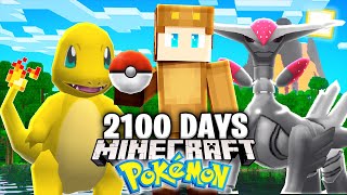 I Survived 2100 Days in Minecraft POKEMON [upl. by Amelina]