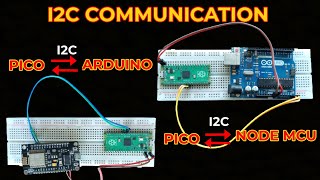 I2C Communication Between Raspberry Pi PICO And NodeMCU  I2C Communication Between PICO And Arduino [upl. by Wilhelmine]