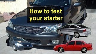 How to Install  Remove amp Replace a Starter [upl. by Martelle]