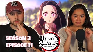 THE MOST EMOTIONAL FINALE😭  Girlfriend Reacts To Demon Slayer Season 3 Episode 11 REACTION [upl. by Dlarej]