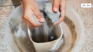 Satisfying Asmr Cement Cups Crumbling in Water [upl. by Hsejar795]