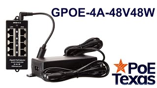 Connecting Your Midspan PoE Injector GPOE4A48v48w [upl. by Aikemet]