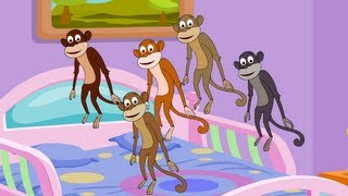 Nursery Rhyme Street  Five Little Monkeys Song  Popular Nursery Rhymes and Kids Songs  Ep 7 [upl. by Oika]