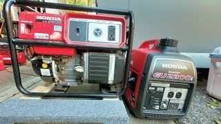 Not Another Honda EU2200I Unboxing and First Time Start Up Demo [upl. by Anilecram]