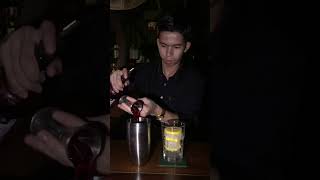 Grenadine syrupHennessy whisky with vaccariHalloween cocktailbar drink htun Linn vlogs [upl. by Ainoda]