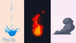 How to Animate Fire Water amp Smoke on mobile  Flipaclip tutorial [upl. by Nappy]