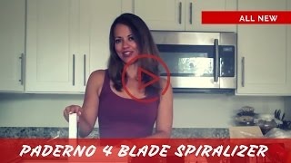 Paderno 4 Blade Spiralizer  Unboxing and How to Assemble the Spiralizer [upl. by Nnyleve]