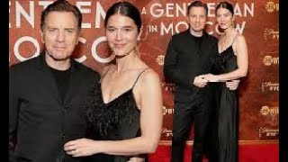 Mary Elizabeth Winstead 39 and Ewan McGregor 53 match in classy allblack as they attend FYC [upl. by Berglund]