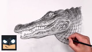 How To Draw an Alligator  Sketch Art Lesson Step by Step [upl. by Won565]