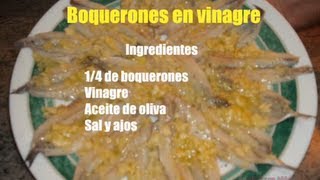 Boquerones en vinagre recetas de cocina con Mila [upl. by Marrissa]