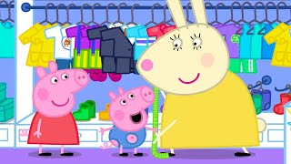 Shopping For George Pigs New Clothes 👕  Peppa Pig Official Full Episodes [upl. by Knudson]