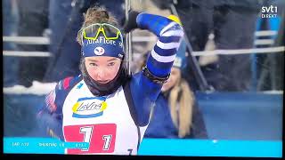 DamStafett 🇸🇪  intervju Östersund Biathlon world cup 2324 [upl. by Rahmann491]