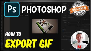 Photoshop How To Export Gif [upl. by Alekat]