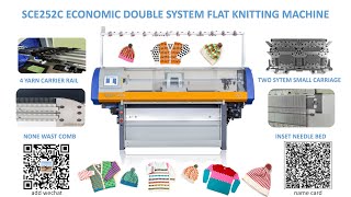 economical double system flat bed knitting machine [upl. by Cathleen]