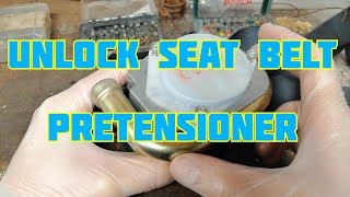 Unlock Belt Pretensioner Tensioner Mazda 6 or any car [upl. by Lebazi]