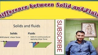 Whats is difference between solid and fluids Fluid Mechanics Point of view [upl. by Simmonds]