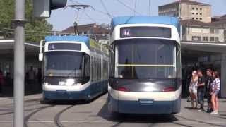 Tram  Straßenbahnen in Zürich City  Blockbuster Sunday [upl. by Jonina]