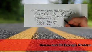 Borrow and Fill Example Problem for PE Exam Review in Civil Engineering  Geotechnical [upl. by Gael]