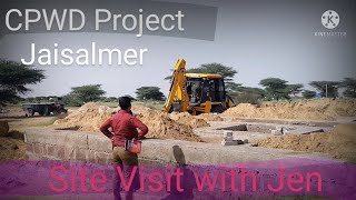 CPWD Site visit with Junior Engineer  ramdevra  jaisalmer  Rajasthan [upl. by Chaille]