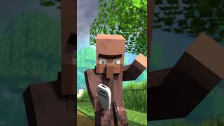 Villager amp Pillager CALL battle animation minecraft minecraftanimation viralvideo [upl. by Alebasi920]