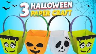 CREATE HALLOWEEN DECOR 3 FUN DIY PAPER CRAFTS [upl. by Kristyn]