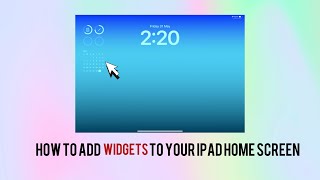 How to add widgets to your iPad [upl. by Erdried]