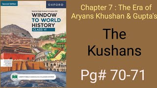 The Kushans Chapter 7 the era of Aryans Khushan and Guptas Pg 7071 [upl. by Nauj838]