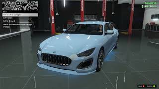 GTA 5 Lampadati Cinquemila Maserati Quattroporte DLC Vehicle Customization [upl. by Eemia39]