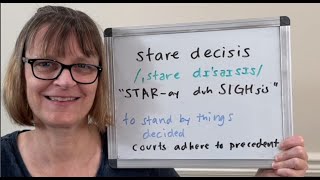 How to Pronounce Stare Decisis Stare Decisis Meaning and Definition [upl. by Niawat315]