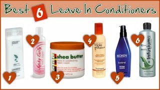 Best 6 Leave In Conditioners For Natural And Relaxed Hair [upl. by Akemal]