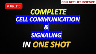 CELL SIGNALLING ONE SHOT  COMPLETE UNIT REVISION IN ONE VIDEO  CSIR NET [upl. by Coheman]