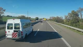 Drive from Regensdorf ZH in Switzerland to Stuttgart Part 5 with Actros 1853 20240411 [upl. by Olympium]