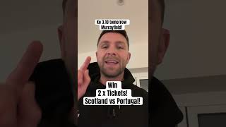 WIN 2 tickets to Scotland vs Portugal tomorrow at murrayfield win tickets scotland rugby [upl. by Manoff]