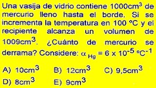 DILATACION TERMICA EJERCICIO RESUELTO [upl. by Kaitlynn]